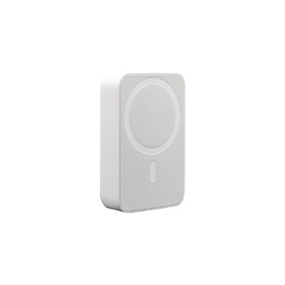 Портативное беспроводное зарядное устройство Power Bank (аккумуляторная батарея) 10000 mAh, MagSafe, белое REXANT 30-2054 - фото 153727