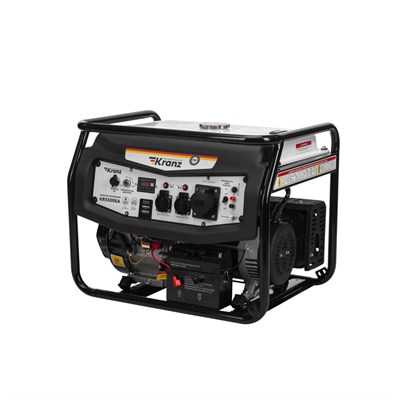 Генератор бензиновый KR5500EA, 5,5кВт, 230В, 25л, коннектор автоматики, электростартер KRANZ KR-16-1135 - фото 71603