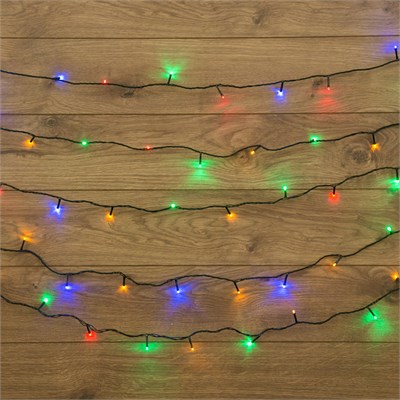 Гирлянда Твинкл-Лайт 20 м, темно-зеленый ПВХ, 160 LED, цвет мультиколор 303-119 - фото 82384