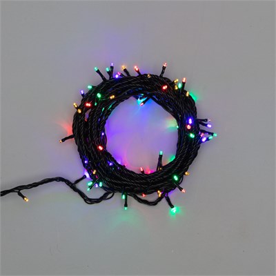 Гирлянда Нить управляемая 10м 100 LED МУЛЬТИКОЛОР (RGYB) черный ПВХ IP65 свечение с динамикой 230В нужен контроллер 217-204 NEON-NIGHT 303-139 - фото 82394