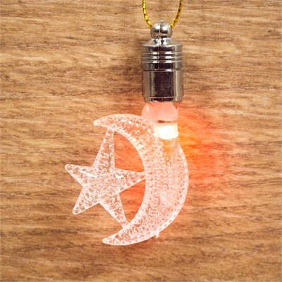 Фигурка подвесная Месяц RGB 8x5,5 см 501-092 - фото 82865
