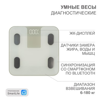 Умные весы диагностические HALSA HSL-H-212W - фото 84099