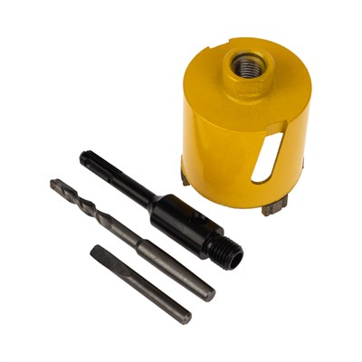 Коронка алмазная по бетону 70мм, L=90мм, М16, сегмент, SDS PLUS KRANZ KR-90-0164 - фото 84647