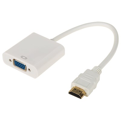Переходник штекер HDMI - гнездо VGA, провод + шнур стерео 3,5мм с питанием REXANT 17-6934 - фото 86174