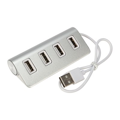 Разветвитель REXANT 4 USB-port серебристый 18-4106 - фото 86367