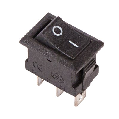 Переключатель клавишный 250V 3А (3с) ON-ON черный Micro (RWB-102) REXANT 36-2030 - фото 87302
