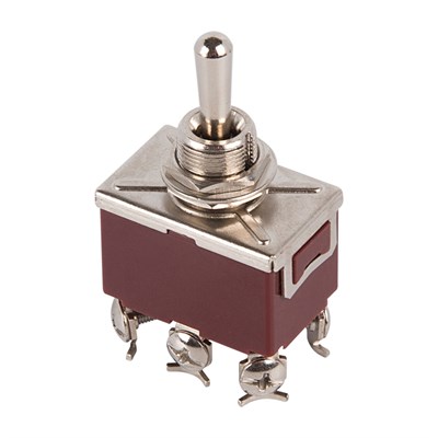 Тумблер 250V 15А (6c) (ON)-OFF-(ON) двухполюсный  (KN-223)  REXANT 36-4172 - фото 87516