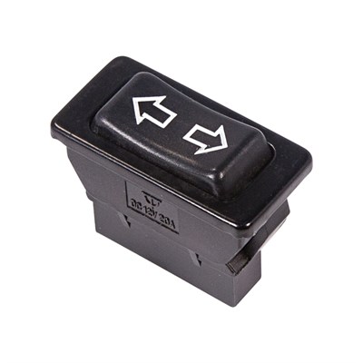 Переключатель (стеклоподъемника) клавишный 12V 20А (5с) (ON)-OFF-(ON) черный (ASW-01) REXANT 36-4410 - фото 87534