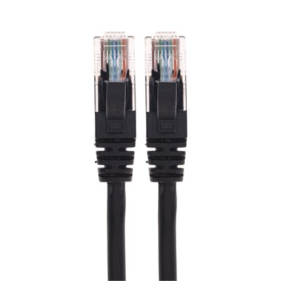 Патч-корд U/UTP, CAT 5e, RJ45-RJ45, 26AWG, LSZH, черный, 3м REXANT 02-0102-3 - фото 90090