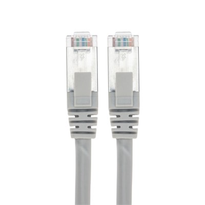 Патч-корд F/UTP, CAT 6, RJ45-RJ45, 26AWG, LSZH, серый, 5м REXANT 02-0210-5 - фото 90132