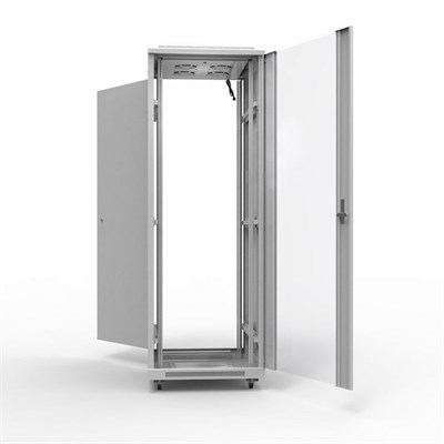 Шкаф напольный 19" серии Standart 47U 800х1000мм, передняя дверь стекло, задняя дверь металл, RAL 7035 REXANT 04-2301 - фото 90219
