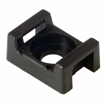 Площадка для крепления стяжки 22x16х4 мм, черная (10 шт/уп) REXANT 07-2103-10 - фото 90831
