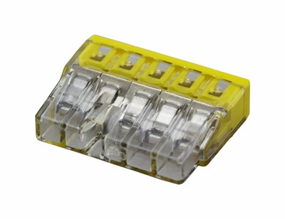 2273-245 Экспресс-клемма с пастой 5-проводная до 2,5 мм², (100 шт./уп.) WAGO 07-5144 - фото 91077