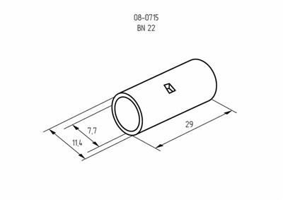 Соединительная гильза L-29мм, 25мм² (ГМЛ (DIN) 25) REXANT 08-0715 - фото 91837