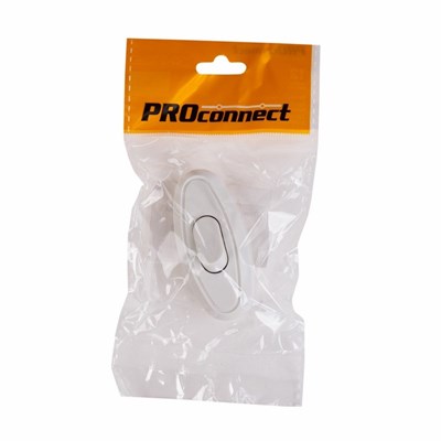Переключатель для бра белый 6 А PROconnect 11-8536 - фото 92654