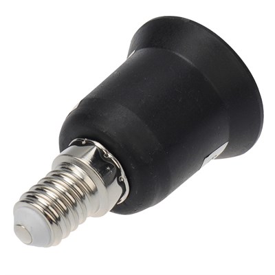Переходник цокольный E14-E27 черный REXANT 11-8871 - фото 92710