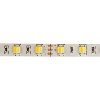 Лента светодиодная 12В, SMD5050, 60 LED/м, 6000К+3000К, 12мм, 5м, IP20 LAMPER 141-242 - фото 94215