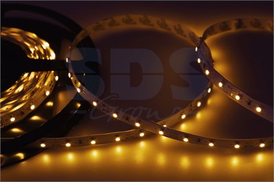LED лента 5м открытая, 8 мм, IP23, SMD 2835, 60 LED/m, 12 V, цвет свечения желтый LAMPER 141-332 - фото 94219