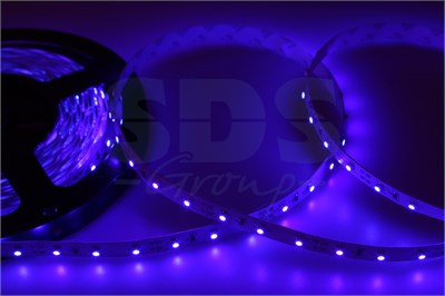 Лента светодиодная 12В, SMD2835, 4,8Вт/м, 60 LED/м, синий, 8мм, 5м, IP20 LAMPER 141-333 - фото 94221