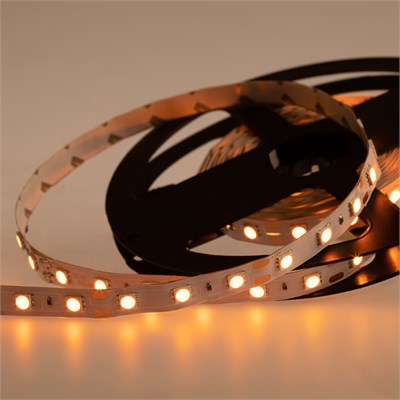 LED лента 5м открытая, 10 мм, IP23, SMD 5050, 60 LED/m, 12 V, цвет свечения желтый LAMPER 141-462 - фото 94249