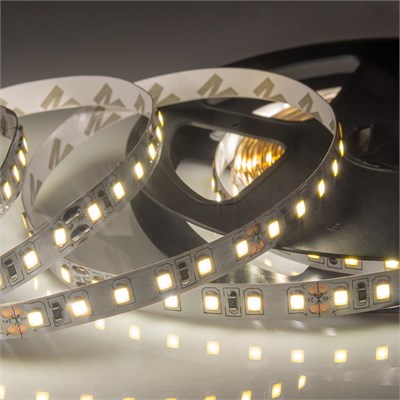 Лента светодиодная 24В, SMD2835, 9,6Вт/м, 120 LED/м, 3000К, 8мм, 5м, IP20 LAMPER 141-612 - фото 94266