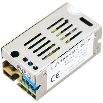 Источник питания 110-250 V AC/12 V DC 1 A 12 W с разъемами под винт, без влагозащиты (IP20) 200-012-1 - фото 94989