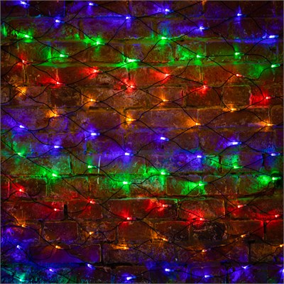 Гирлянда светодиодная Сеть 2х1,5м 288 LED МУЛЬТИ черный ПВХ IP65 постоянное свечение 230В контроллер в комплекте NEON-NIGHT 215-029 - фото 95144