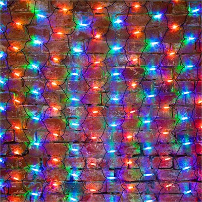 Гирлянда светодиодная Сеть 2x3м 432 LED МУЛЬТИ черный каучук IP67 постоянное свечение 230В блок в комплекте NEON-NIGHT 217-129 - фото 95176