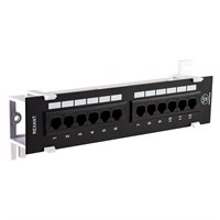 Панель коммутационная настенная, 12 портов, UTP, RJ-45, CAT 5e REXANT 04-0020