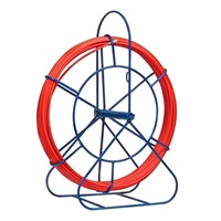 Протяжка кабельная (УЗК в напольной катушке), стеклопруток, d=6,0мм, 30м, красная REXANT 47-2030