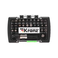 Набор бит с магнитным держателем, пластиковый кейс, 32 шт KRANZ KR-92-0464