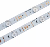 Светодиодная линейка с линзой SMD 3030 12д/м 12W 12V 4000К 4601_4000