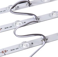 Светодиодная линейка с линзой SMD 3030 12д/м 12W 12V 8500К 4601_8500