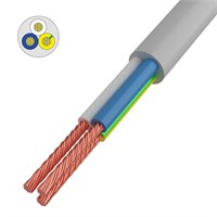 Провод соединительный ПВС 3x1,0 мм², белый, длина 50 метров, ГОСТ 7399-97 REXANT 01-8044-50