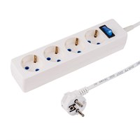 Сетевой фильтр STANDARD 4 гнезда, 5м, 3х0,75мм², с/з, белый PROconnect 11-7232
