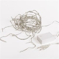 Гирлянда светодиодная Бахрома 3х0,8 м, 200 LED, цвет теплый белый, прозрачный ПВХ 255-066