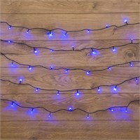Гирлянда Твинкл Лайт 4 м, темно-зеленый ПВХ, 25 LED, цвет: Синий 303-013