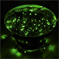 Гирлянда Нить управляемая 10м 100 LED ЗЕЛЕНЫЙ черный ПВХ IP65 свечение с динамикой 230В контроллер в комплекте NEON-NIGHT 303-137