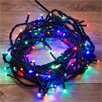 Гирлянда Нить управляемая 20м 200 LED МУЛЬТИКОЛОР (RGYB) черный ПВХ IP65 свечение с динамикой 230В нужен контроллер 217-204 NEON-NIGHT 303-149