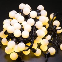 Гирлянда светодиодная Мультишарики Ø23мм 10м 80 LED ТЕПЛЫЙ БЕЛЫЙ черный ПВХ IP65 постоянное свечение 230В нужен блок 303-500 NEON-NIGHT 303-516