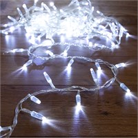 Гирлянда светодиодная Кластер 10м 200 LED БЕЛЫЙ прозрачный ПВХ IP65 постоянное свечение 230В нужен блок 303-500-1 NEON-NIGHT 303-635