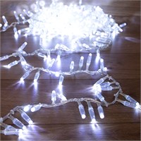 Гирлянда светодиодная Кластер 10м 400 LED БЕЛЫЙ прозрачный ПВХ IP65 постоянное свечение 230В нужен блок 303-500-1 NEON-NIGHT 303-645