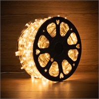 Гирлянда LED Клип-лайт 12 V, прозрачный ПВХ, 150 мм, цвет диодов Теплый белый, Flashing (Белый) 325-166