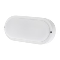Светильник ЖКХ LED пылевлагозащищенный овал IP65 18Вт 1800Лм 6500K с микроволновым датчиком движения REXANT 607-210