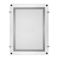 Световая панель бескаркасная тонкая Постер Crystalline LED подвесная двухсторонняя 210х297, видимая часть 190х277, габариты 281х368, 7 Вт REXANT 670-1283