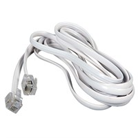 Удлинитель телефонный, плоский, RJ-11 (6P-4C), 3м, белый REXANT 18-3031