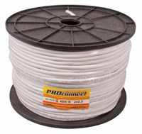 Кабель КВК-В-2+2x0,50 мм² (Cu/Cu) белый, 200 м, PROconnect 01-4213