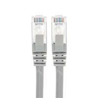 Патч-корд S/FTP, CAT 6A (10G), RJ45-RJ45, 28AWG, LSZH, серый, 7м REXANT 02-0390-7