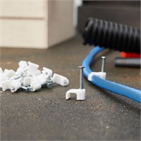 Крепеж кабеля плоский 6х4 мм, белый (20 шт/уп) REXANT 07-4206-20