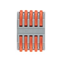 Клемма СМК 222-425 проходная 5 полюсов (0,08-4мм²), серая (30 шт/уп) REXANT 07-5245